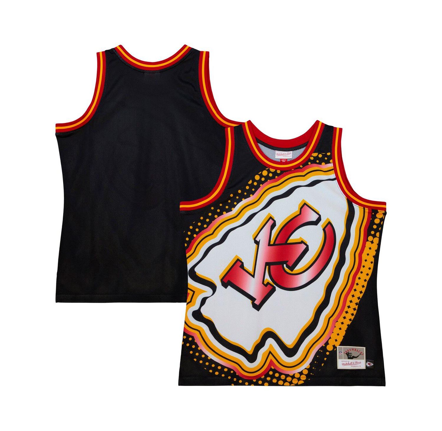 Men's Black Kansas City Chiefs Big Face 7.0 Fashion Tank Top