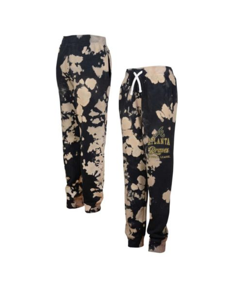 Брюки Outerstuff Black Distressed Atlanta Braves Lose Yourself Fleece для мальчиков