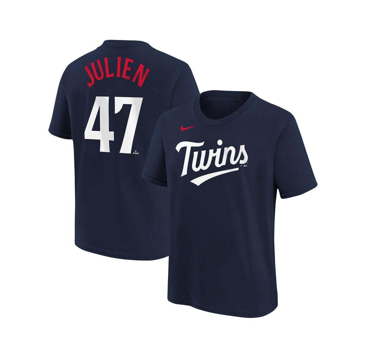 Big Boys Edouard Julien Navy Minnesota Twins Name and Number T-shirt