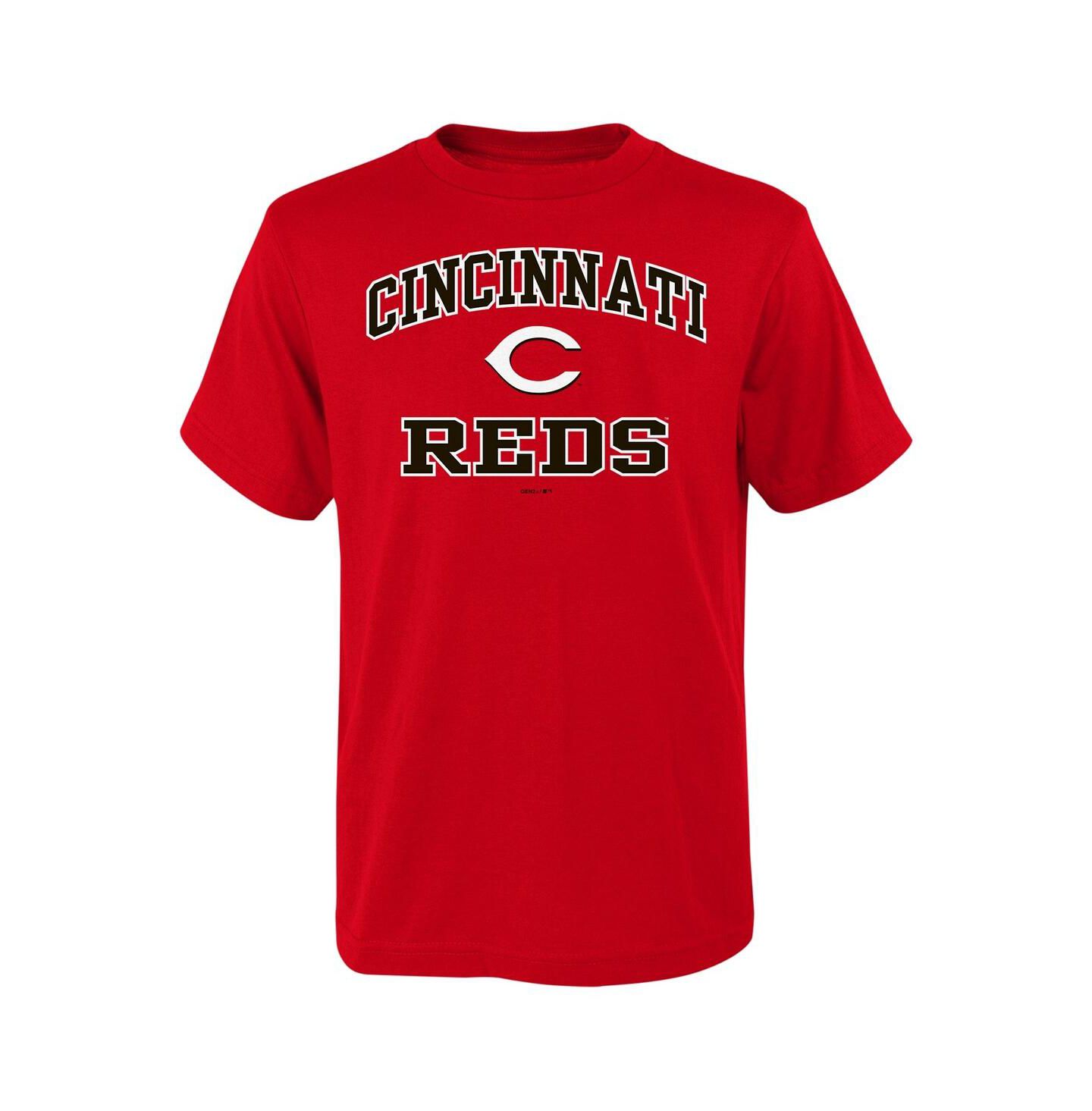 Футболка Fanatics Red Cincinnati Reds Heart and Soul для мальчиков — фото 1