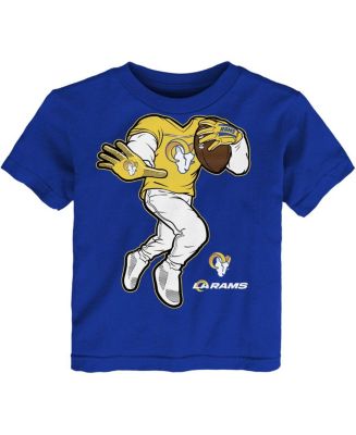 Toddler Boys and Girls Royal Los Angeles Rams Stiff Arm T-shirt - Macy's