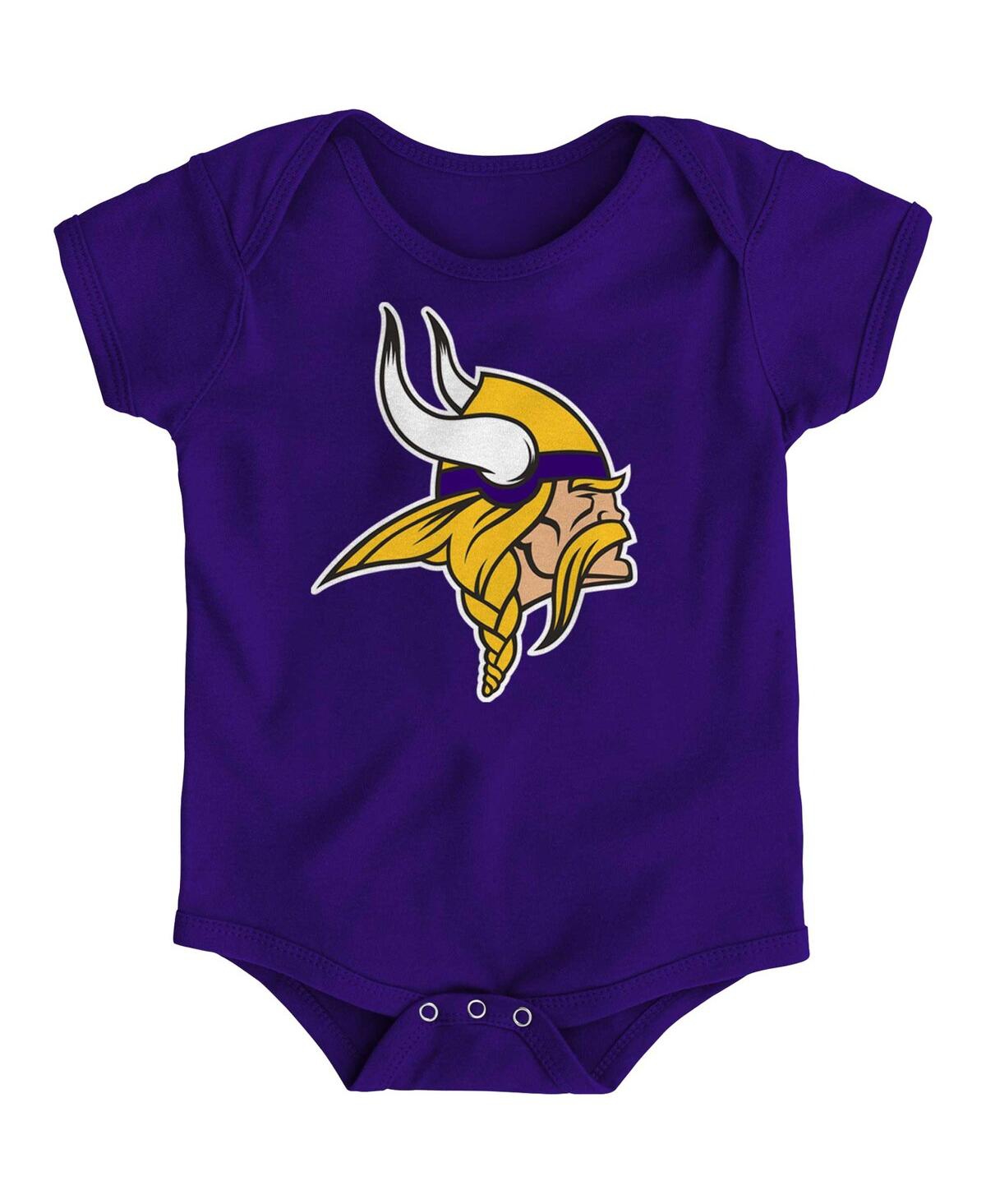 Shop Outerstuff Baby Boys And Girls Purple Minnesota Vikings Team Logo Bodysuit