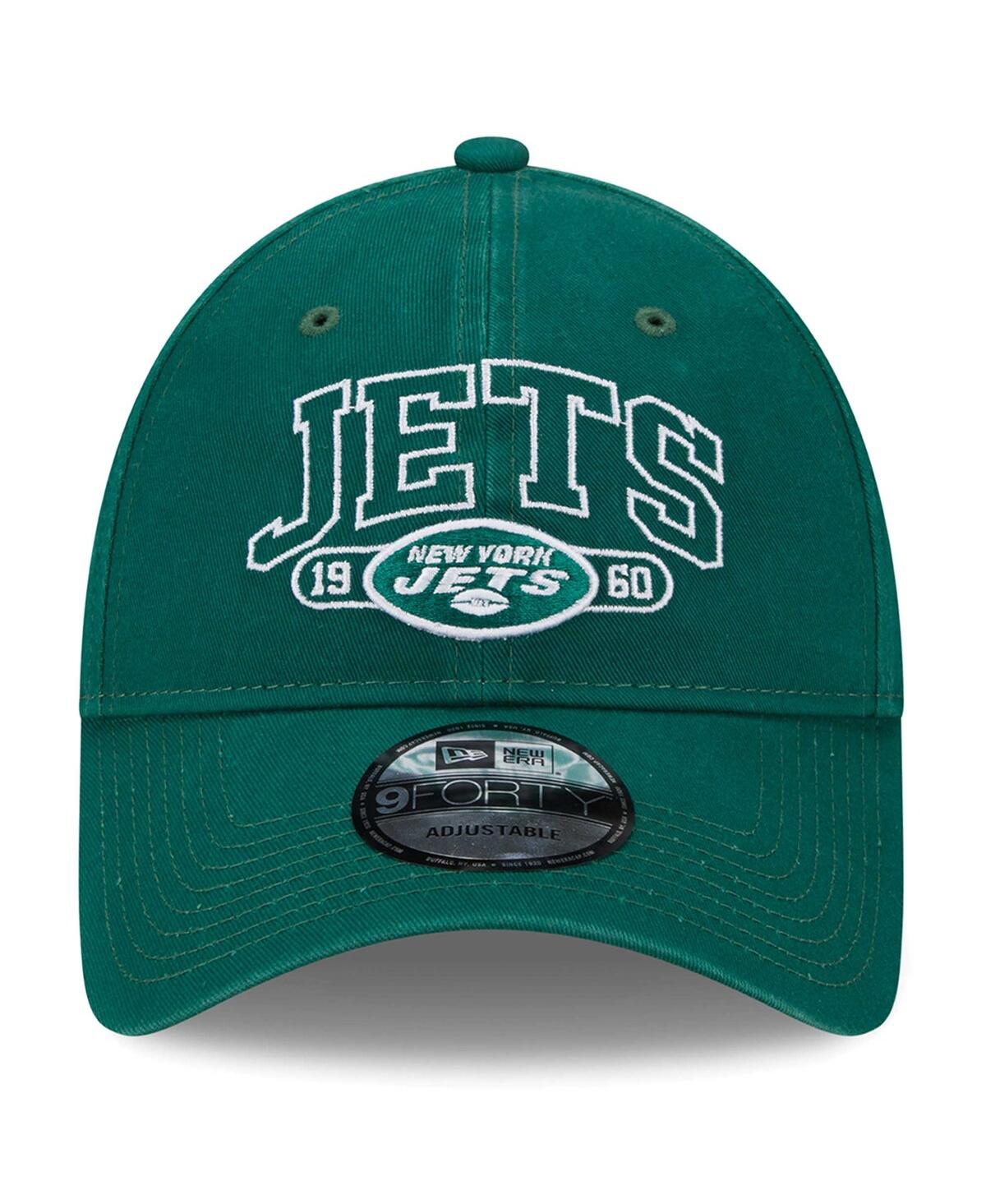 Shop New Era Youth Boys  Green New York Jets Outline 9forty Adjustable Hat
