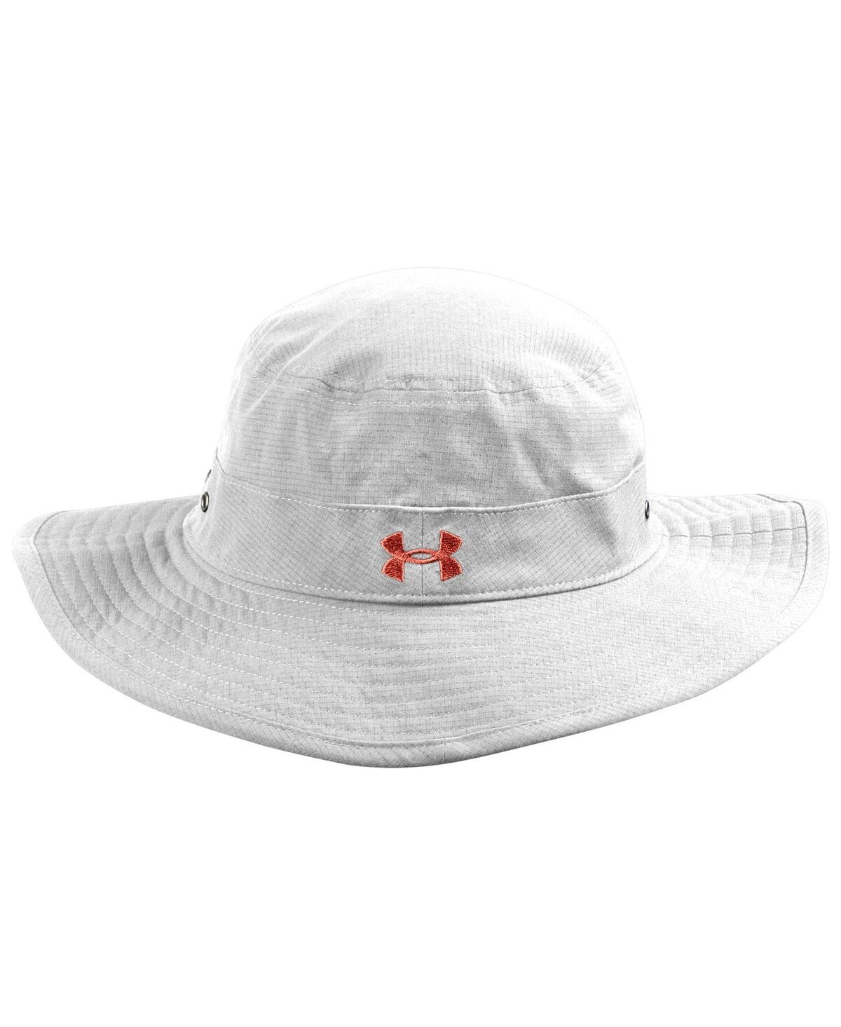 Shop Under Armour Men's  White Maryland Terrapins Performance Boonie Bucket Hat