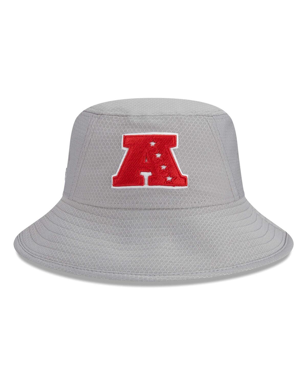 Shop New Era Men's  Gray New York Jets 2024 Pro Bowl Bucket Hat