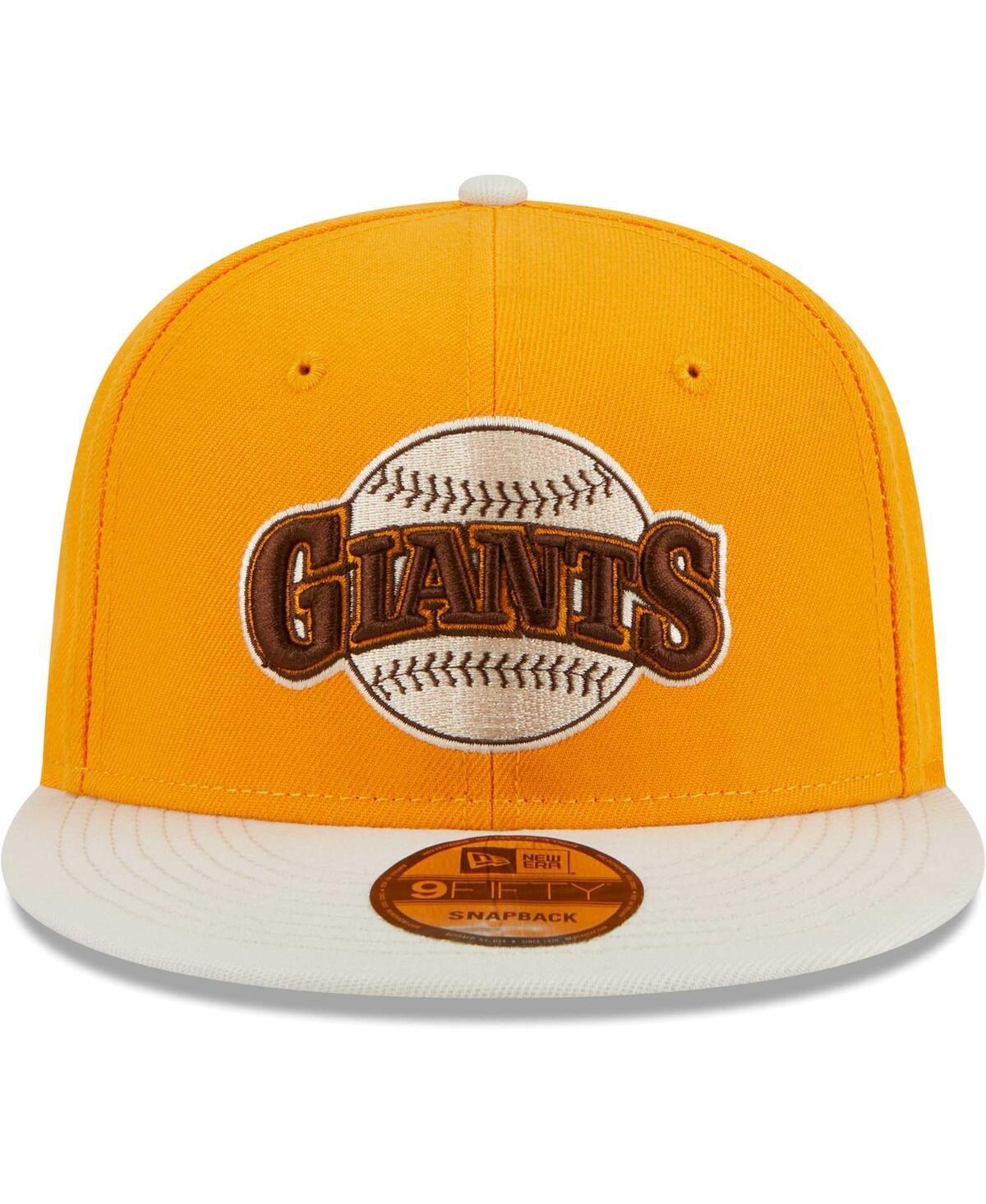 Shop New Era Men's  Gold San Francisco Giants Tiramisu 9fifty Snapback Hat