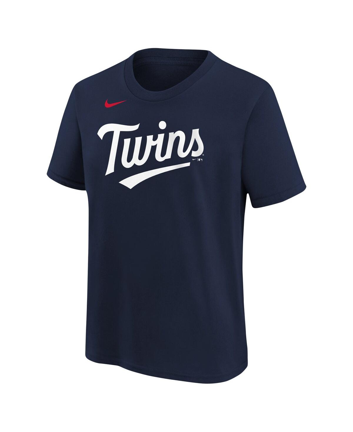 Shop Nike Big Boys  Edouard Julien Navy Minnesota Twins Name And Number T-shirt