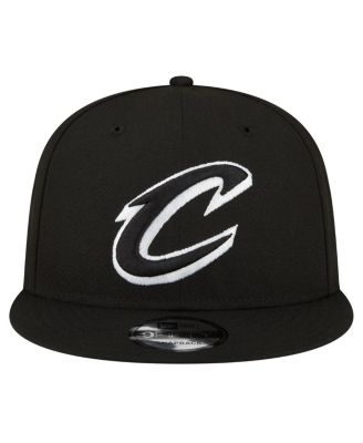 Men's Cleveland Cavaliers Black and White 9FIFTY Snapback Hat