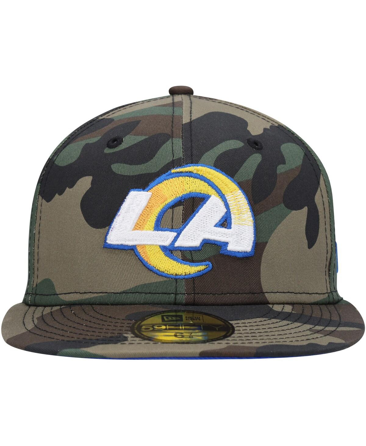 Men's New EraLos Angeles Rams Woodland 59FIFTY Fitted Hat - Camo