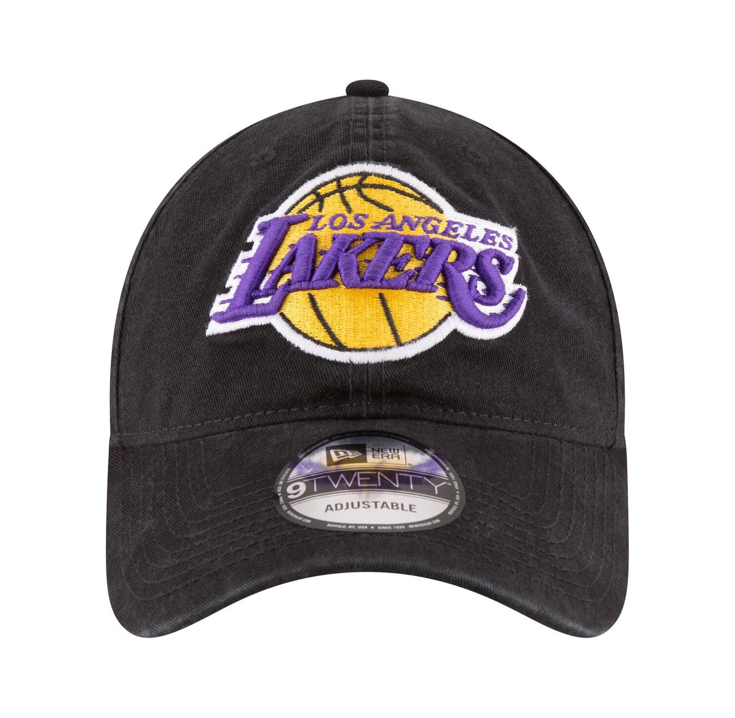 Men's Black Los Angeles Lakers Team 2.0 9TWENTY Adjustable Hat
