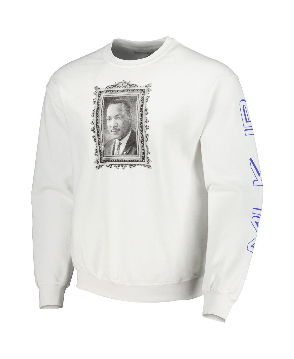 Shop Philcos Men's And Women's Martin Luther King Jr. White Graphic Pullover Sweatshirt
