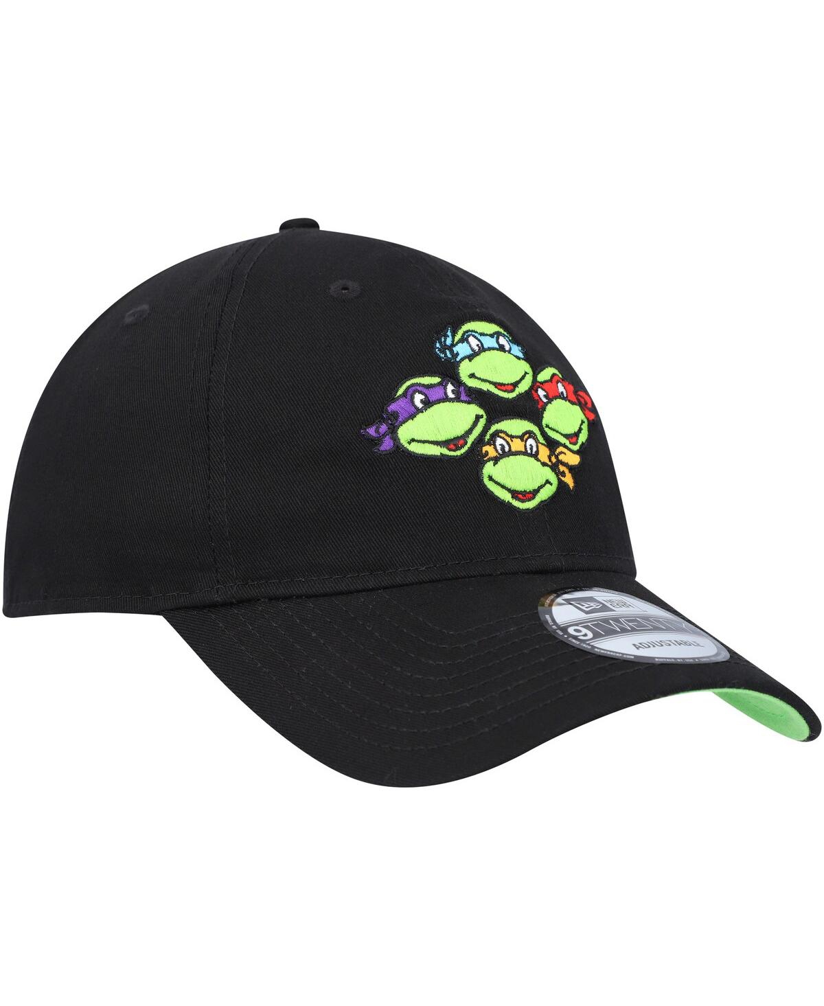 New Era Men's  Black Teenage Mutant Ninja Turtles The Group Trucker 9fifty Snapback Hat In Black