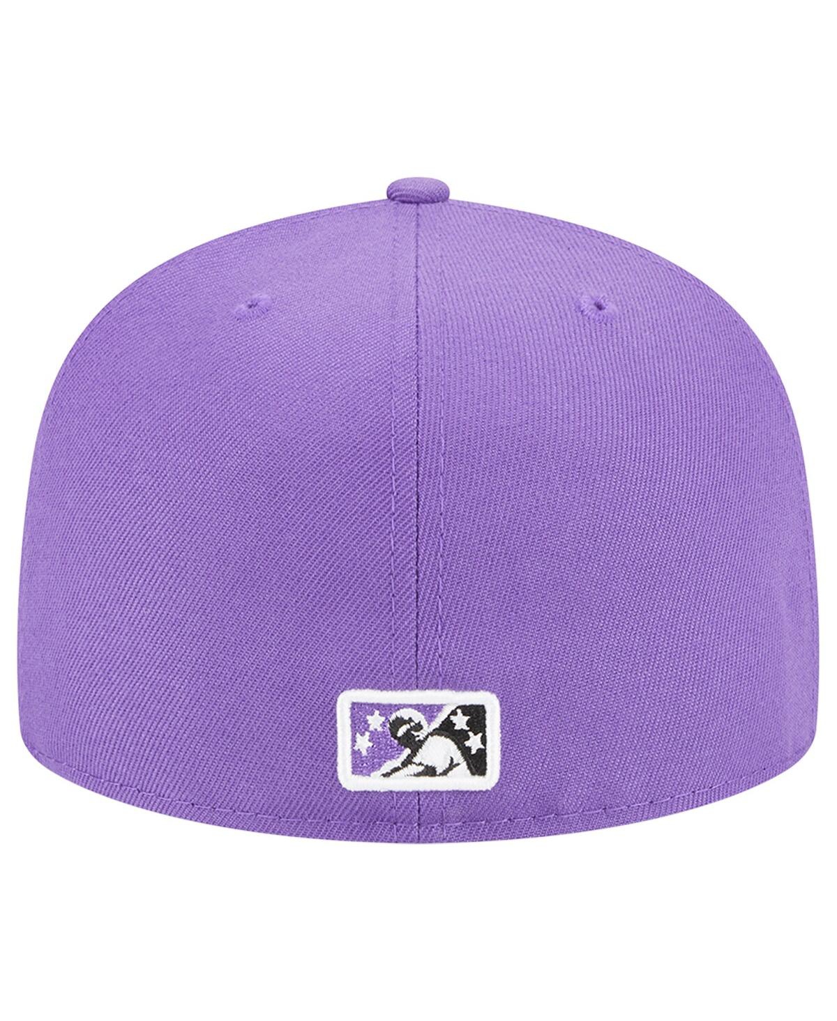 Shop New Era Men's  Purple Winston-salem Dash Theme Nights Hyphen 59fifty Fitted Hat
