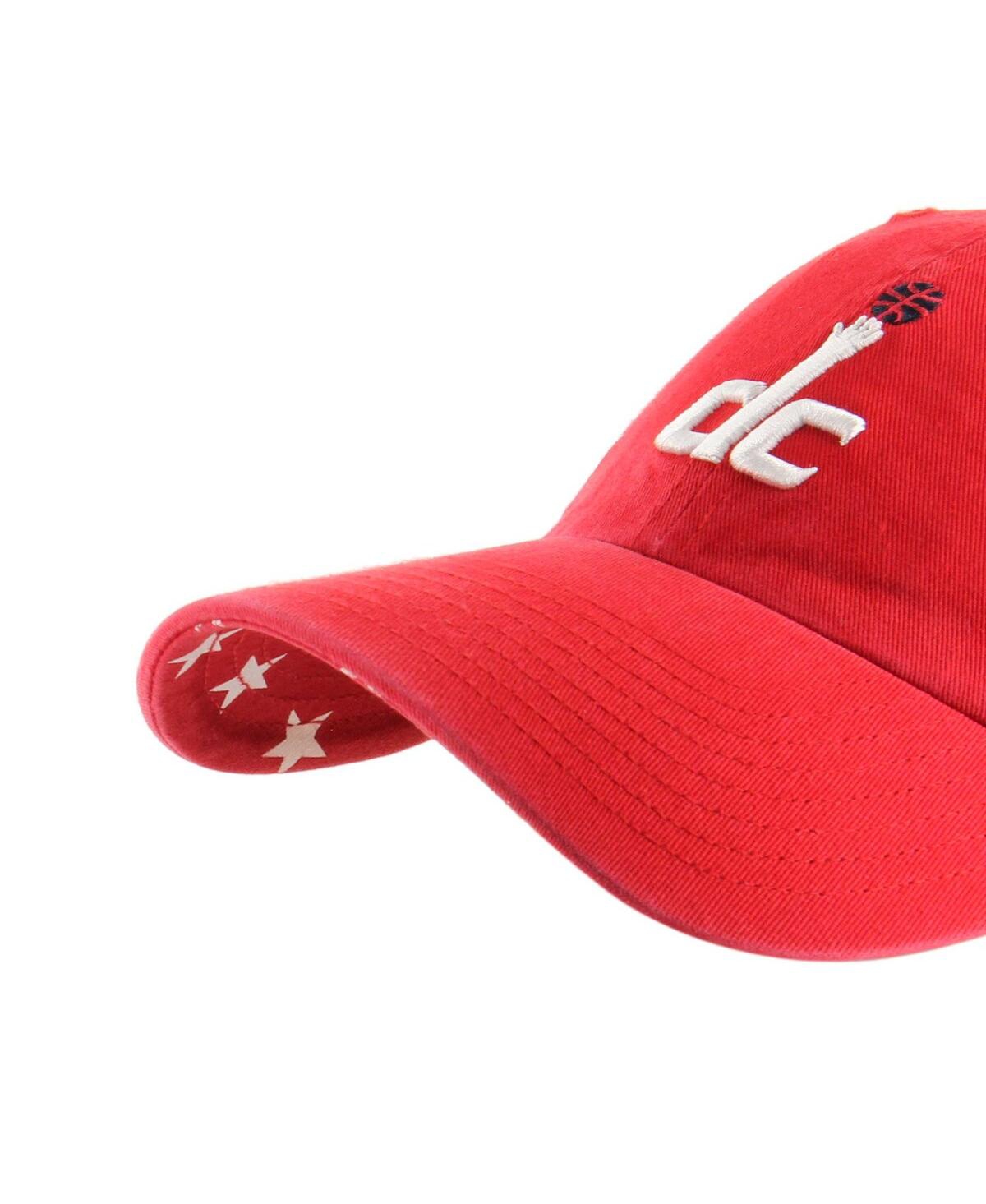 47 Brand Women's ' Red Washington Wizards Confetti Undervisor Clean Up Adjustable Hat In Red