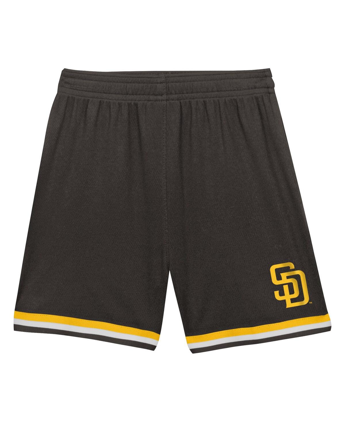 Shop Fanatics Toddler Boys And Girls  Brown San Diego Padres Field Ball T-shirt And Shorts Set