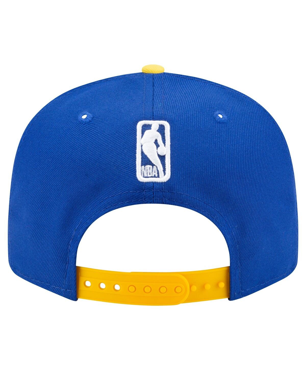 New Era Men's  Royal, Gold Golden State Warriors Official Team Color 2tone 9fifty Snapback Hat In Royal,gold