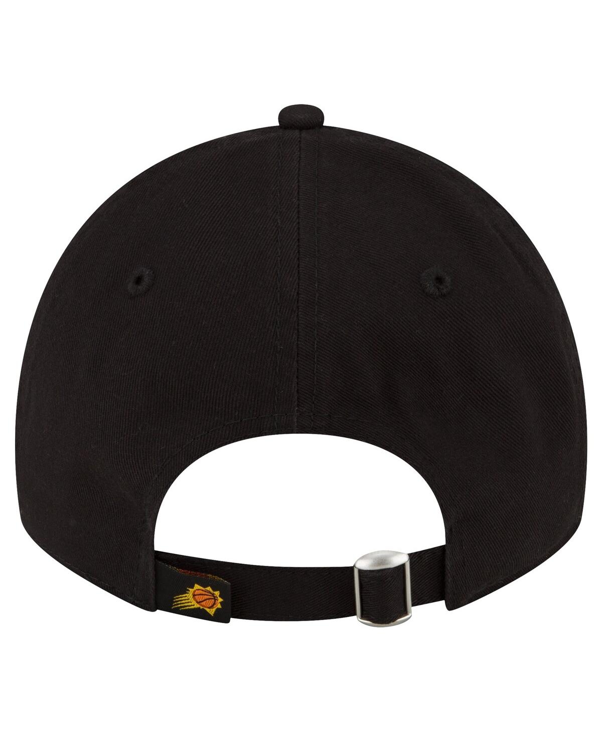 New Era Black Phoenix Suns Team 2.0 9twenty Adjustable Hat In Black