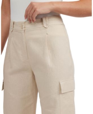 Women's Button Front Cargo Pocket Pant