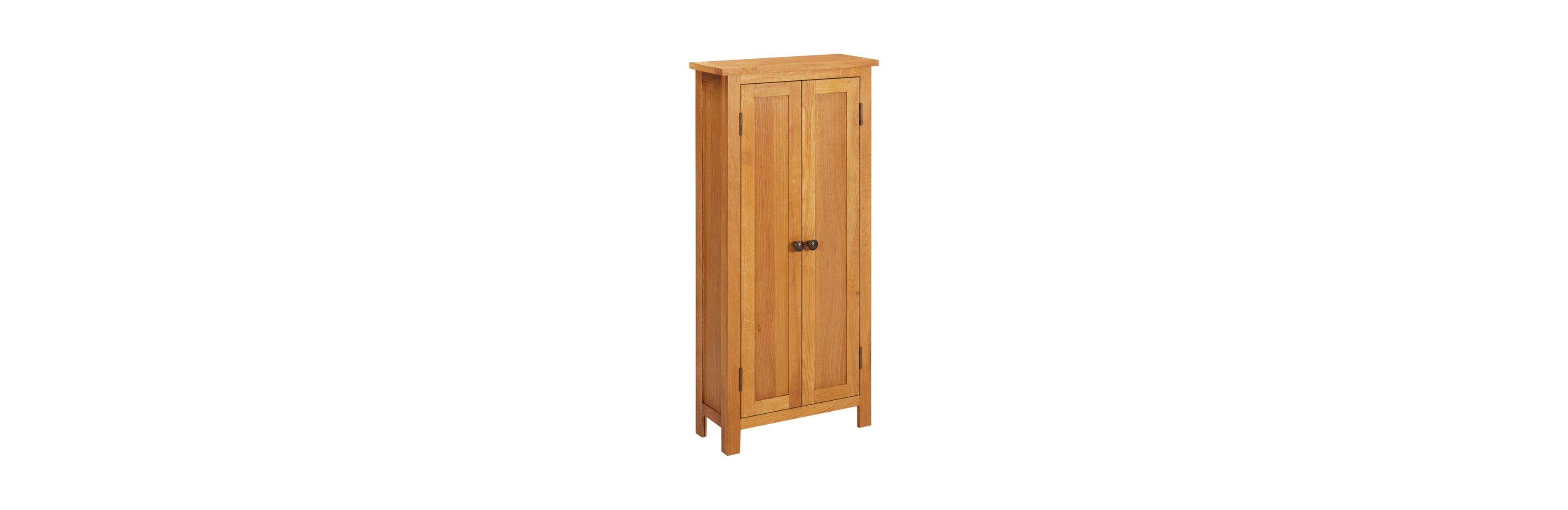 Storage Cabinet 19.7"x8.7"x43.3" Solid Oak Wood