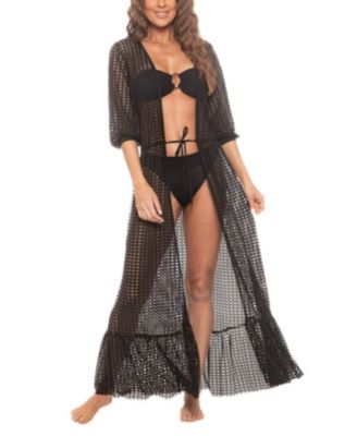 Women's Lattice Duster Cover-up
