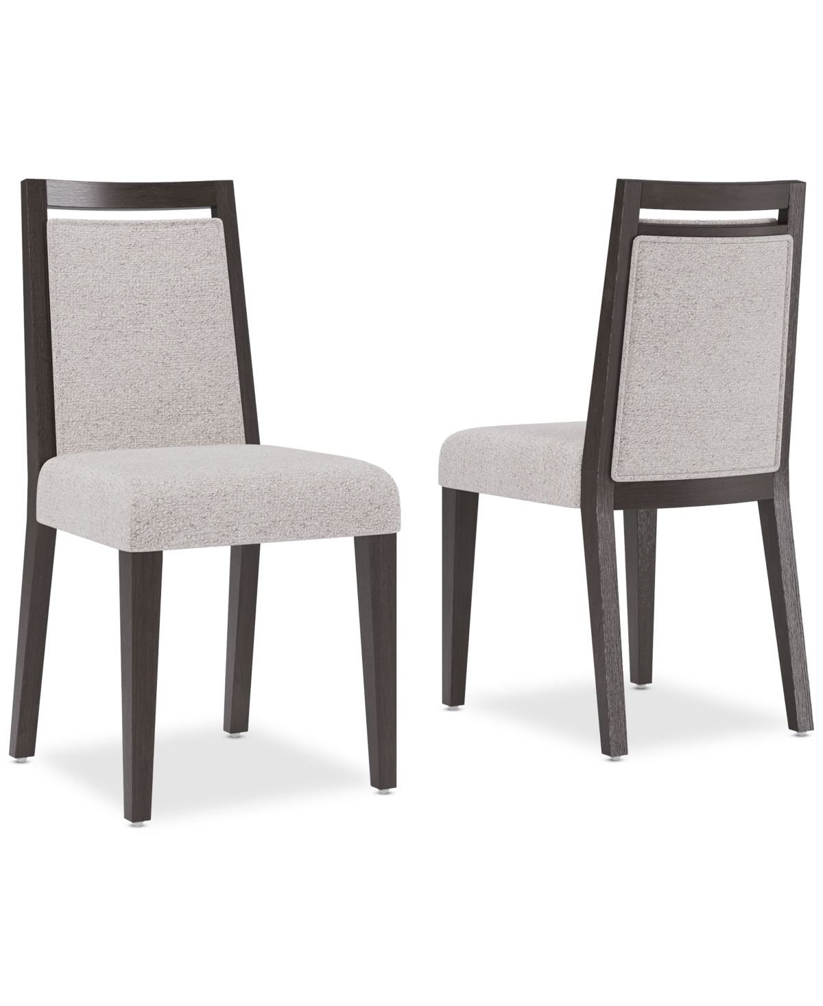 Macy's Tivie 2 Pc Wood Dining Chair Set In Brown