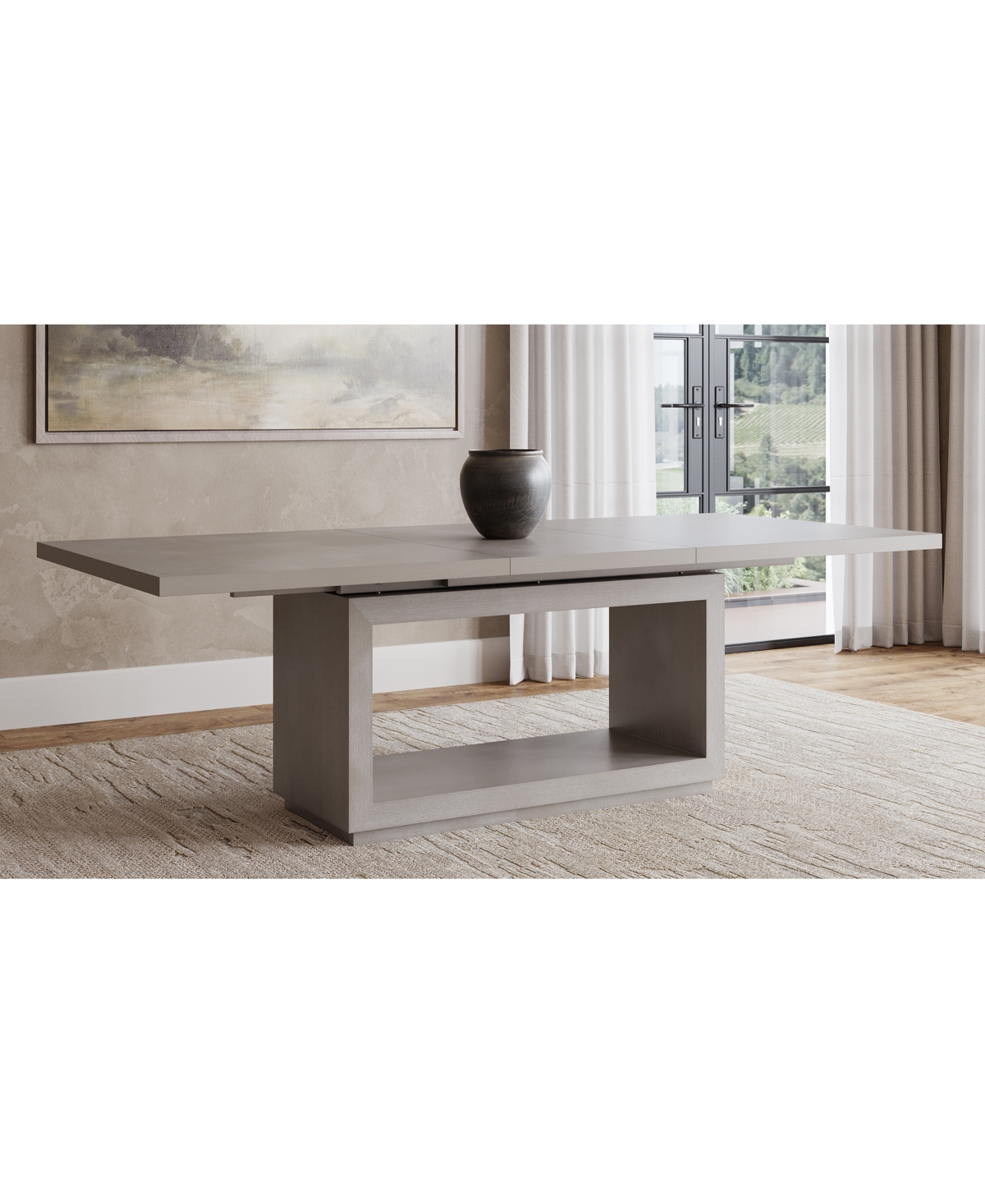 Macy's Tivie Rectangular Dining Table In Grey