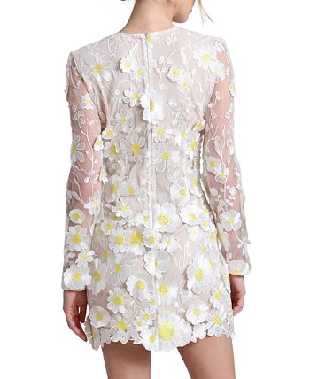 Avec Les Filles Women's Floral-Embroidered Mini Dress - Macy's