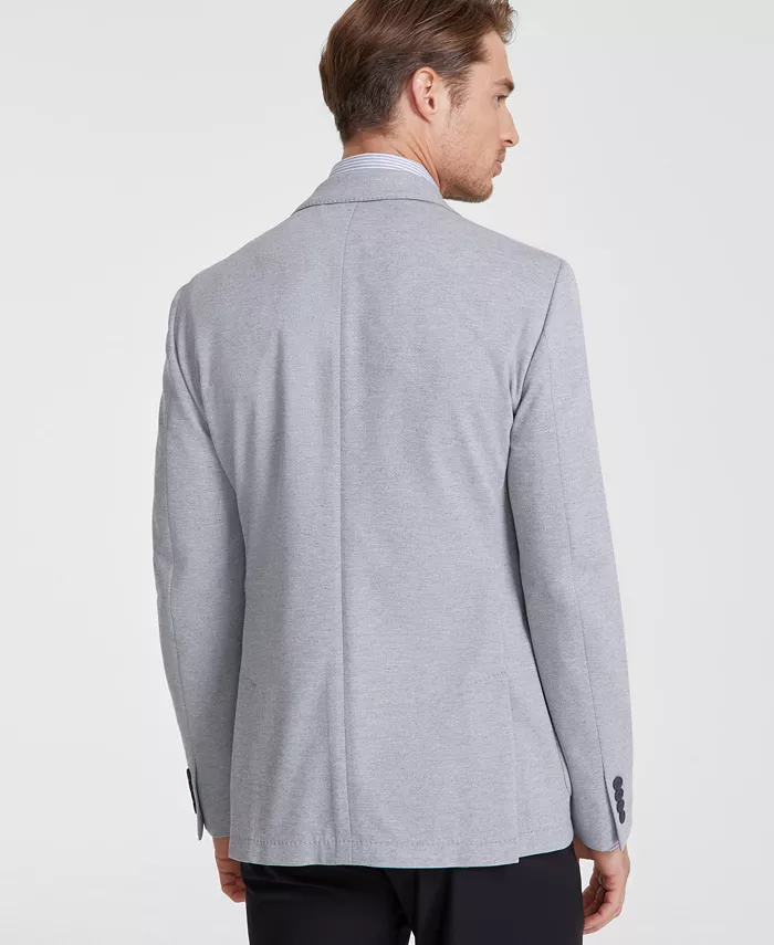 Men's Slim-Fit Solid Knit Sport Coat - thumbnail 3