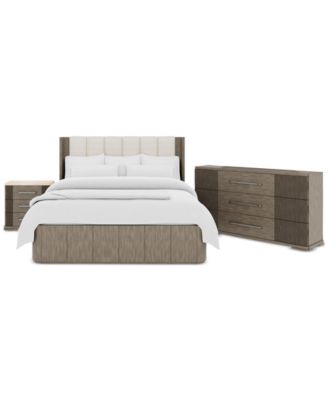 Frandlyn 3-Pc. King Bedroom Set (Bed, Dresser & Stone Top Nightstand)