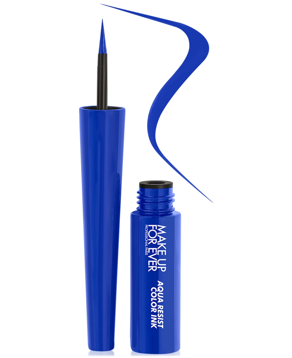 Shop Make Up For Ever Aqua Resist Color Ink Liquid Eyeliner In Matte Cobalt - (vibrant Cobalt Matte)