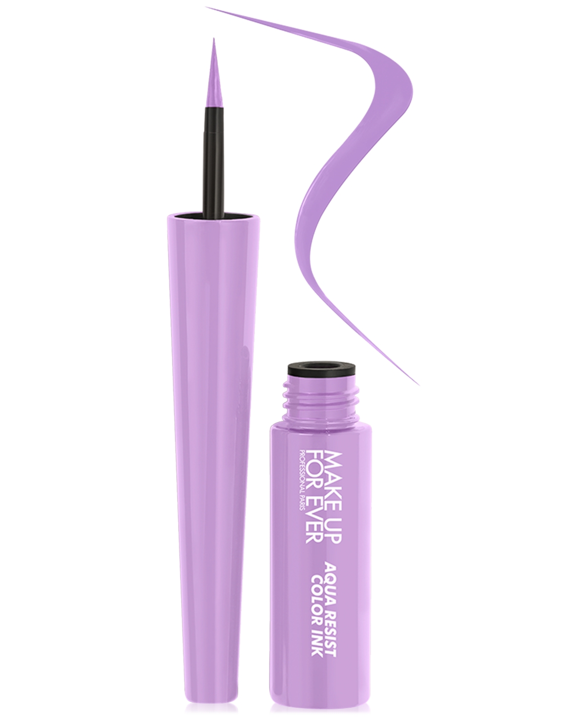 Shop Make Up For Ever Aqua Resist Color Ink Liquid Eyeliner In Matte Lilac - (bright Lilac Matte)