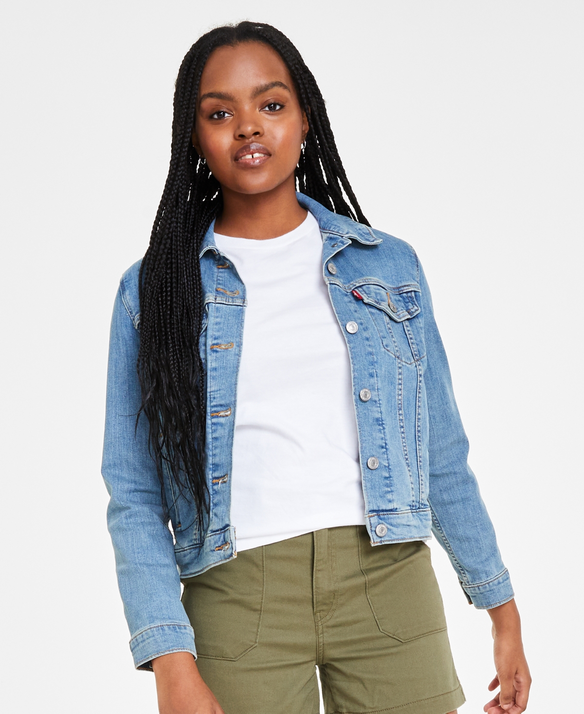 Levi's denim trucker dress clearance