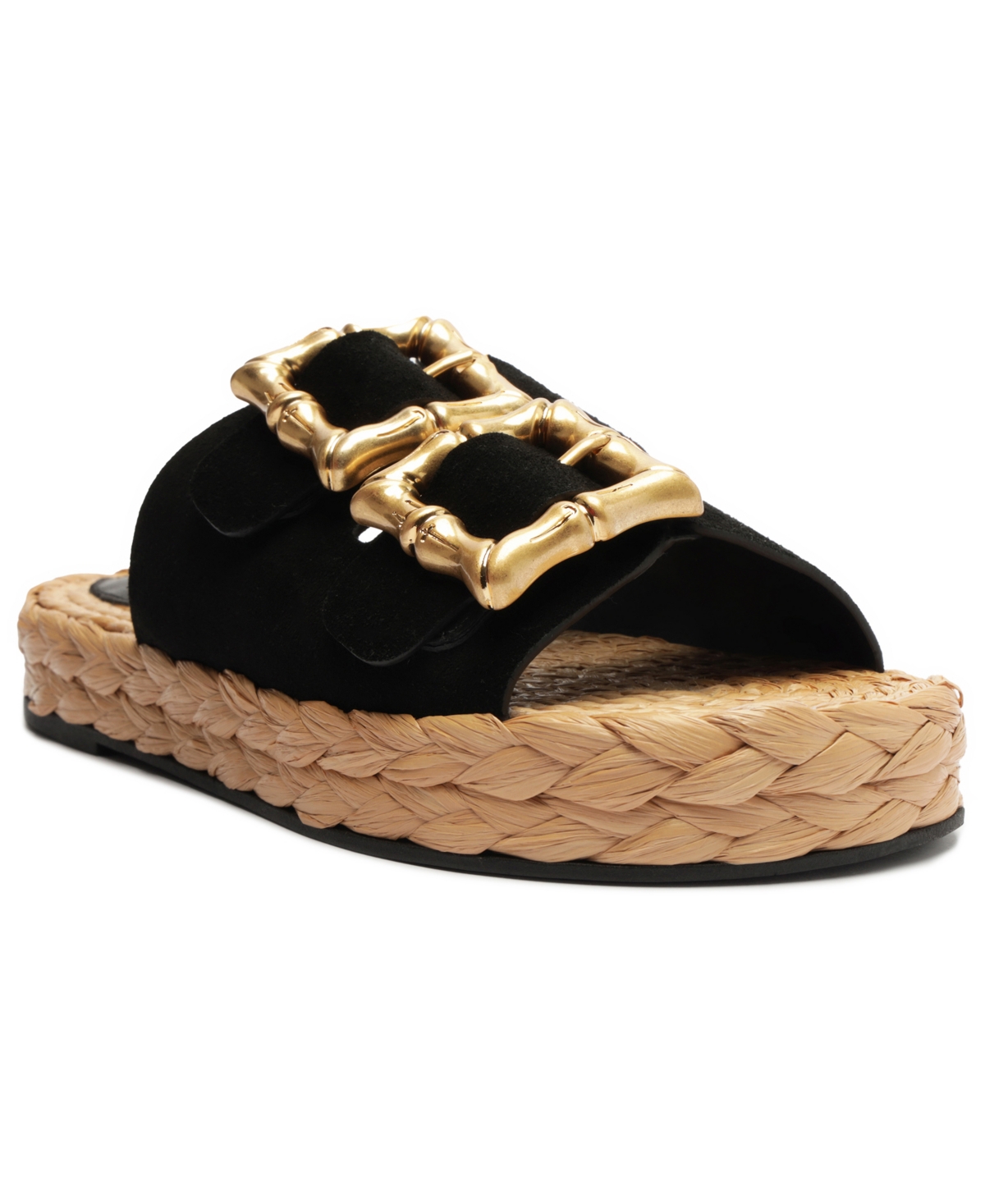 Shop Schutz Women's Enola Rope Flat Sandals In Black