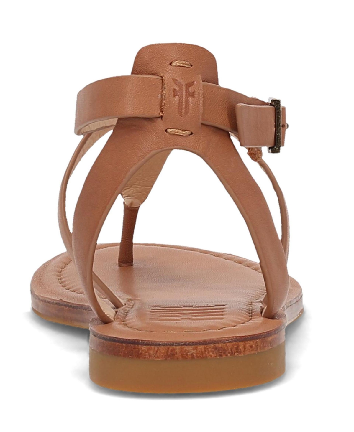 Frye Women's Taylor Thong Leather Flat Sandals - Tan - Natural Full Grain Leather