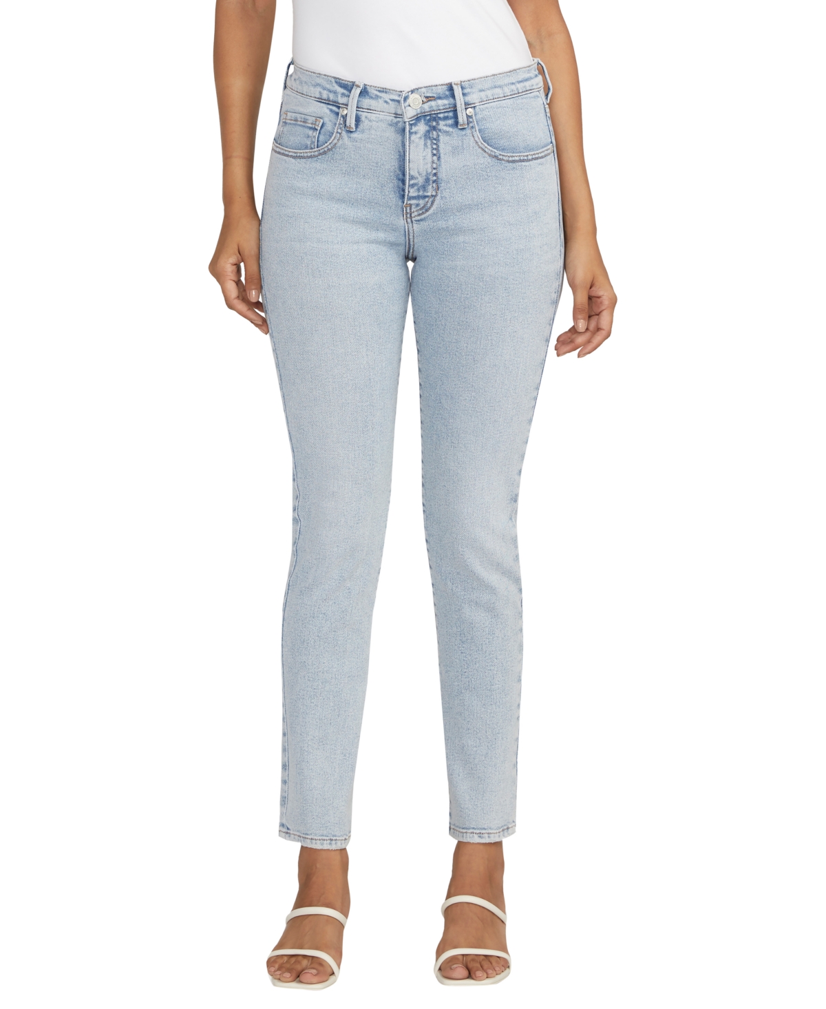 Women's Cassie Mid Rise Straight Leg Jeans - Bali Blue