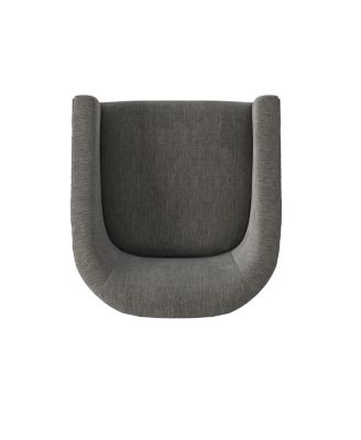 Garland Charcoal Wood Base Swivel Chair