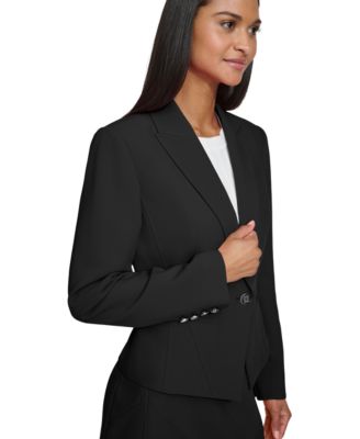 Women's Peak-Lapel One-Button Blazer