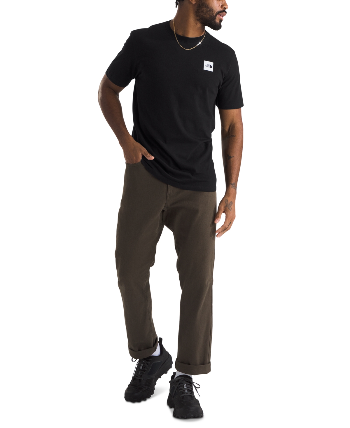 The North Face Men's Short-Sleeve Box Logo T-Shirt - White