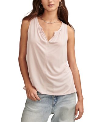 Lucky Brand - Women's Sandwash V-Notch Sleeveless Top