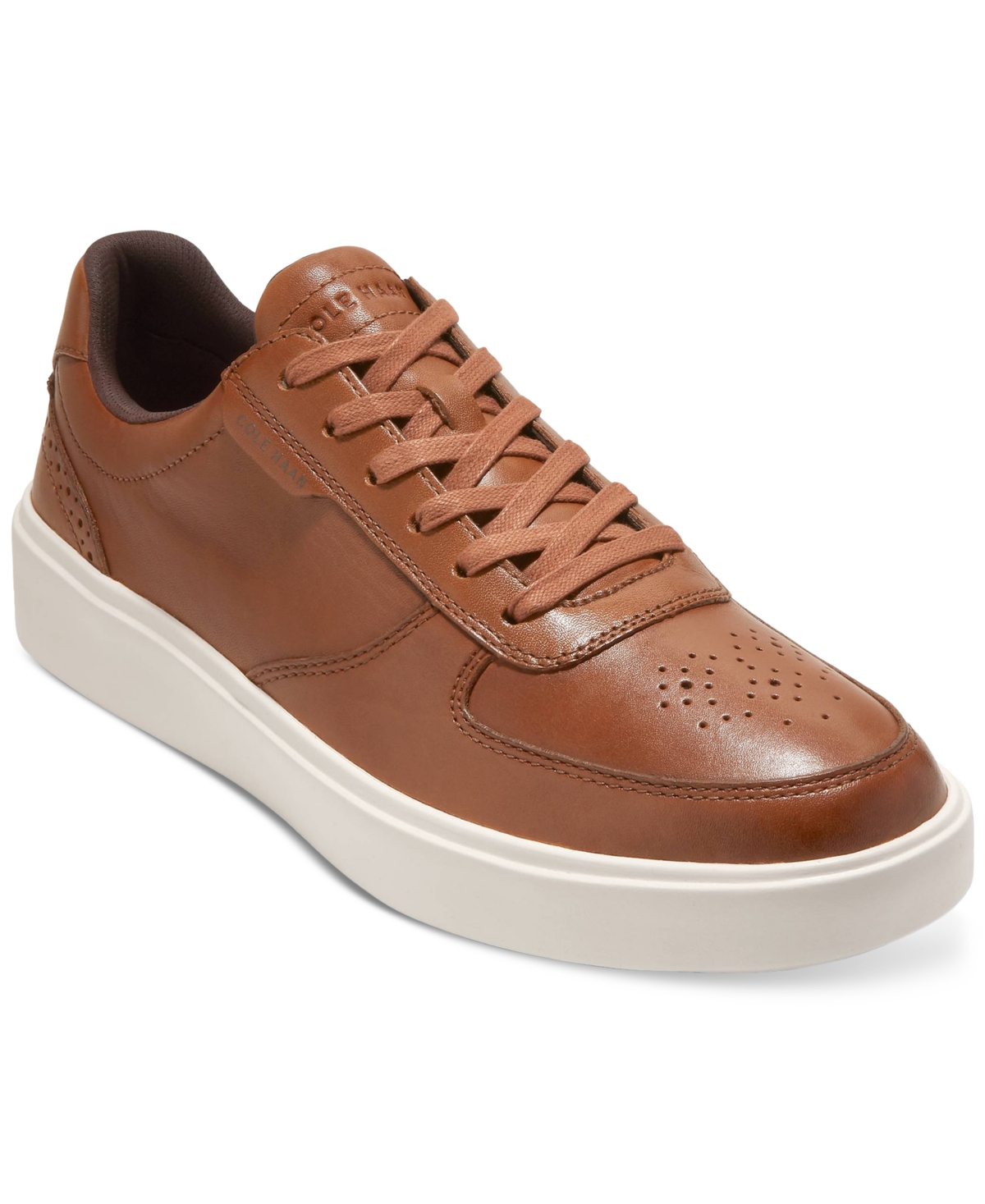 Cole Haan Men's Grand Crosscourt Transition Lace-up Sneakers In British Tan,ivory