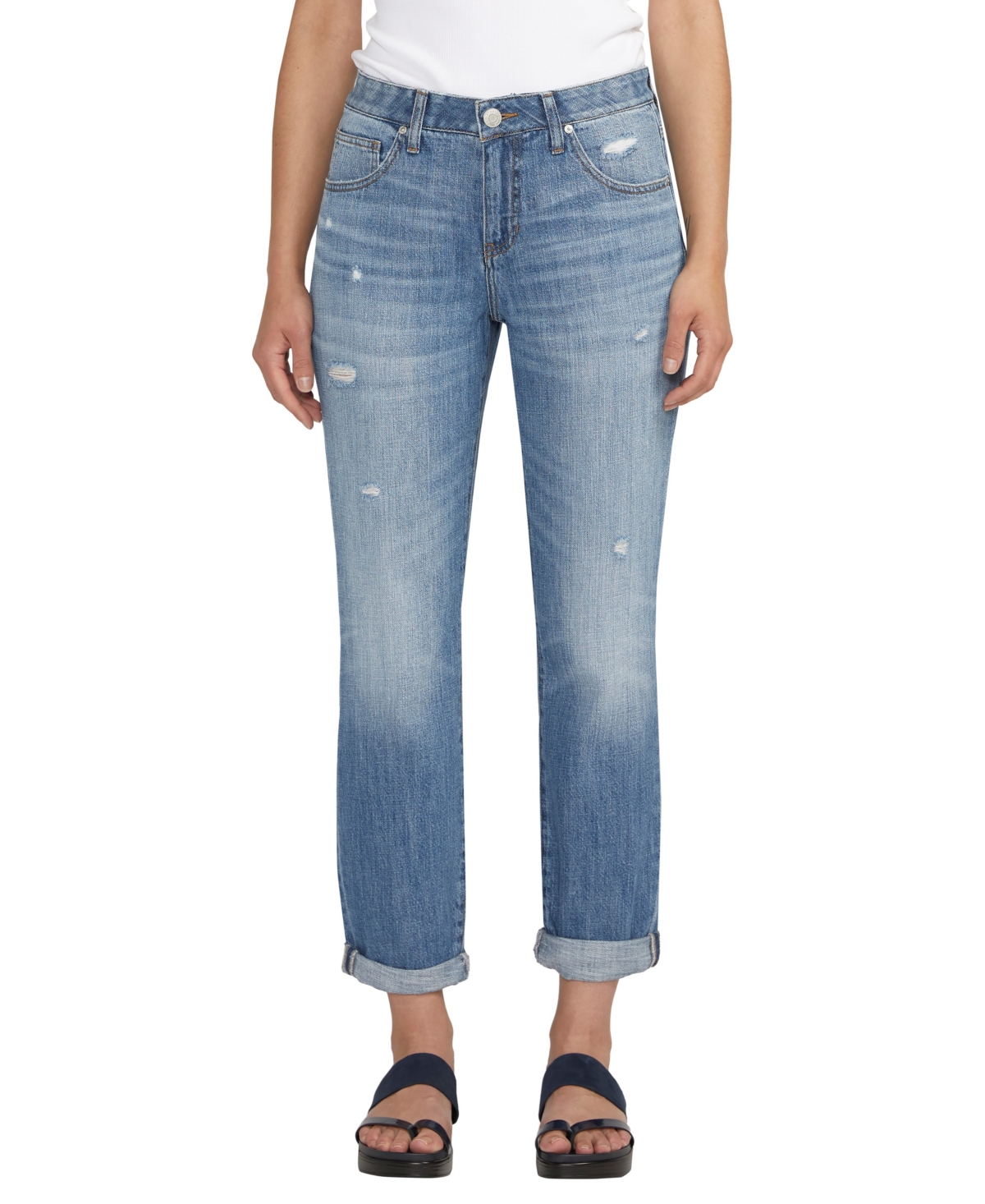Women's Carter Mid Rise Slim Leg Jeans - Spring Stream Blue