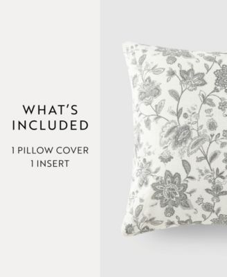 Botanical Patterns Decorative Pillow, 20" x 20"