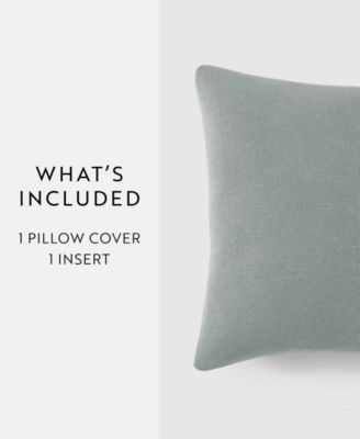 Stone Washed and Distressed Decorative Pillow, 20" x 20"