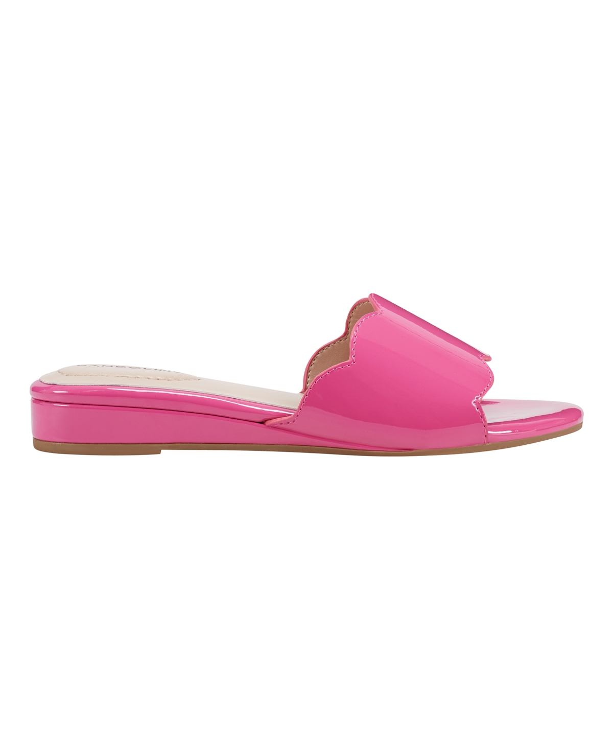 Bandolino Women's Kayla Scalloped Edge Demi Wedge Sandals