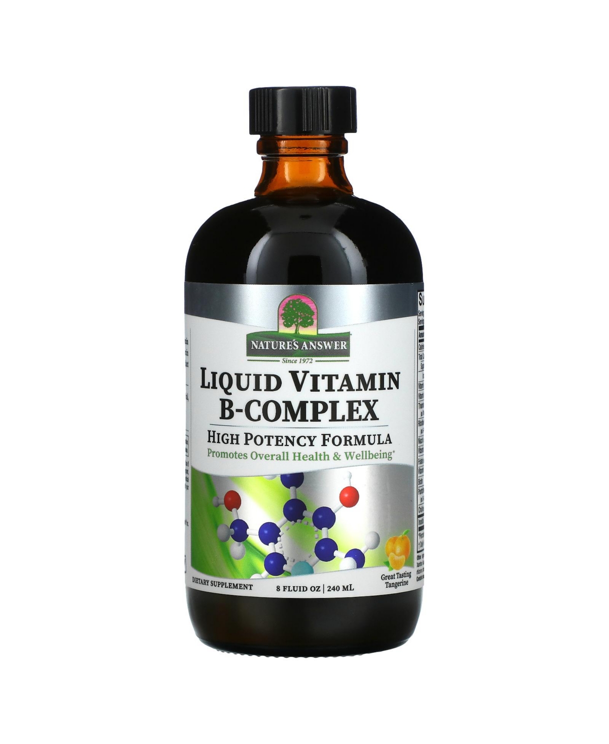 Liquid Vitamin B-Complex Great Tasting Tangerine - 8 fl oz (240 ml) - Assorted Pre-Pack