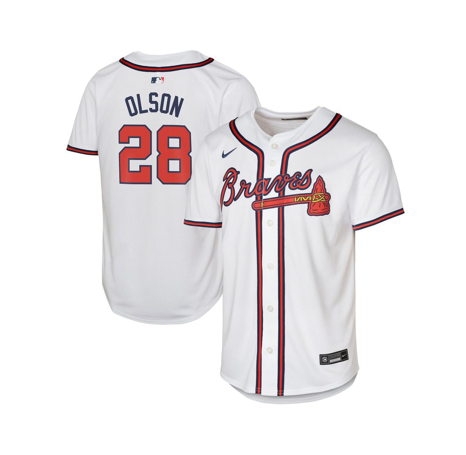 Big Boys Matt Olson White Atlanta Braves Home Limited Player Jersey