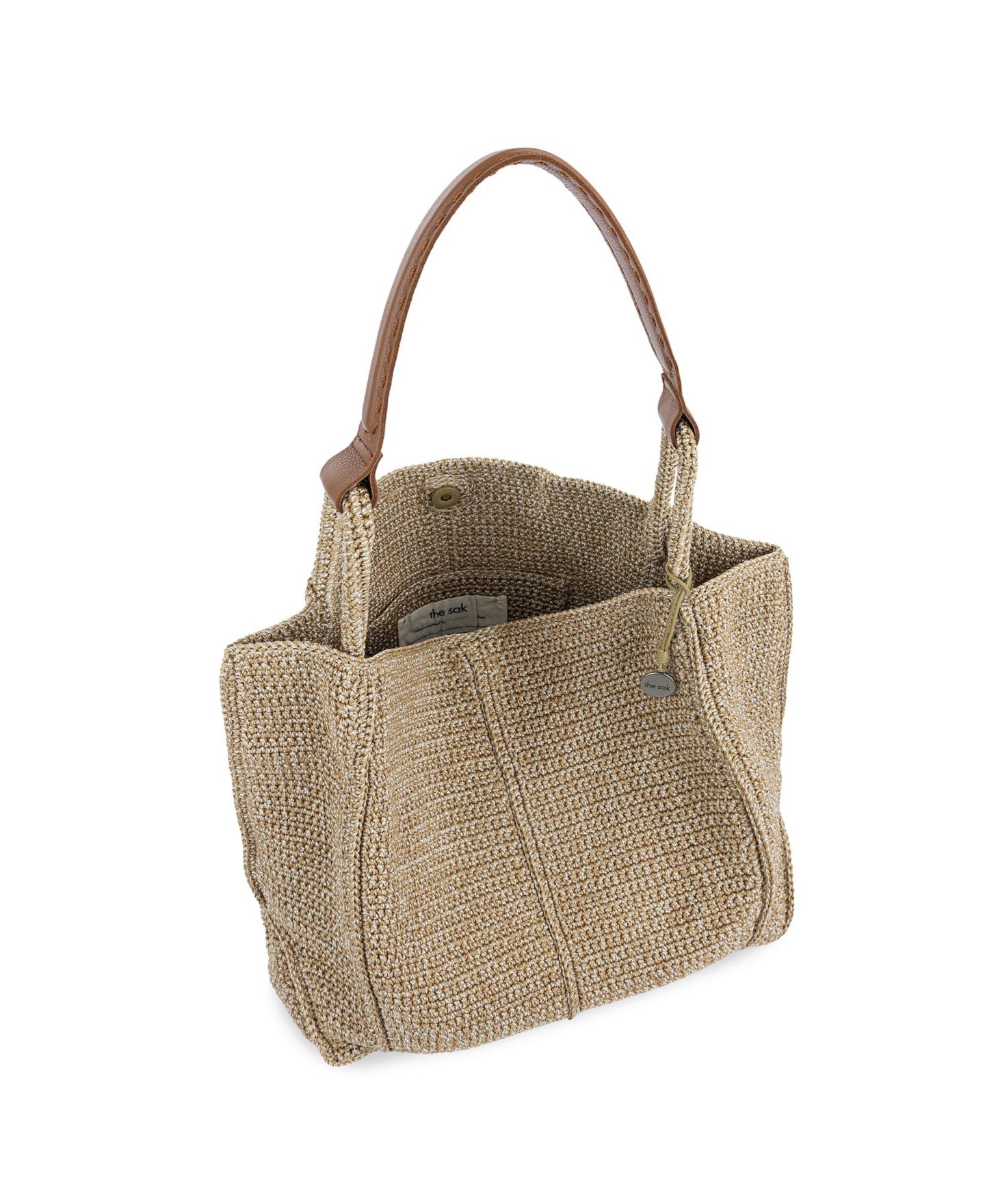 Женская сумка The Sak Los Feliz Crochet Tote, цвет: Bamboo Static — фото 4
