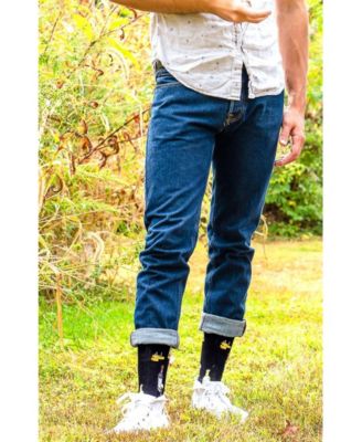 Men's Wine and Cheese Novelty Crew Socks