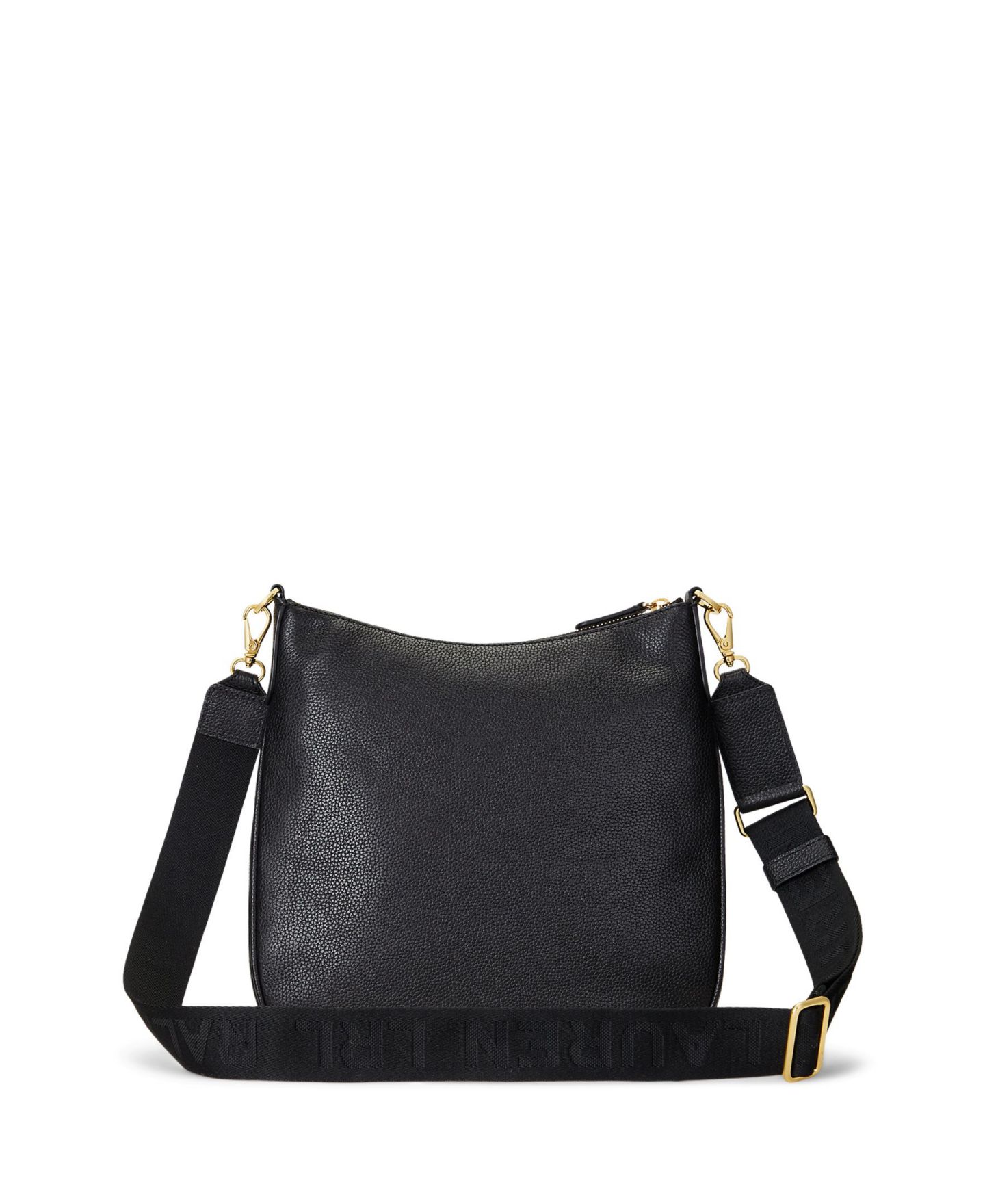 Женская сумка Lauren Ralph Lauren Cameryn Pebbled Leather Small Crossbody, цвет: Чёрный — фото 3