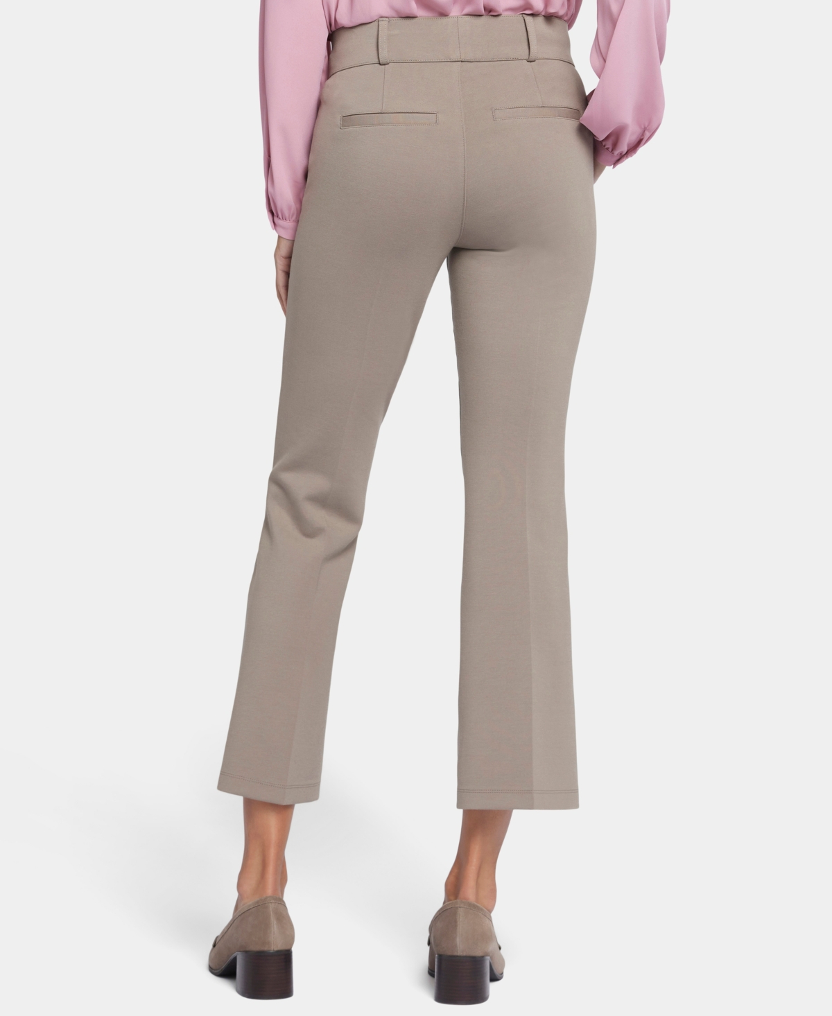 Shop Nydj Women's Pull On Flare Ankle Trouser Pants In Saddlewood